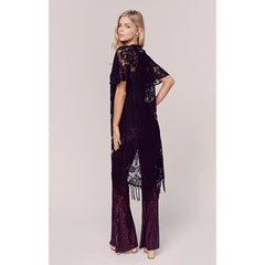Fantasy Fringe Black Lace Kimono