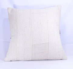 19 x 19 African Mudcloth Pillow Cover - Black Chevron