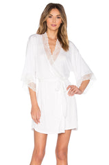 Magnolia Lace-Trimmed Robe