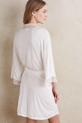 Magnolia Lace-Trimmed Robe