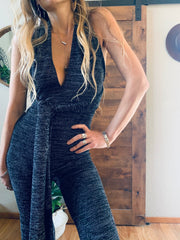 Belle Jumpsuit :: Silver Sparkle