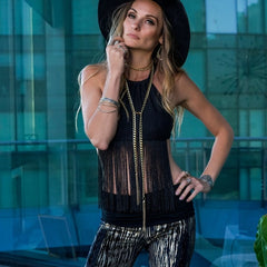 Tassel Chain Belt/Necklace in Silver or Gold