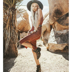 Phoenix Concho Hip Belt in Brown