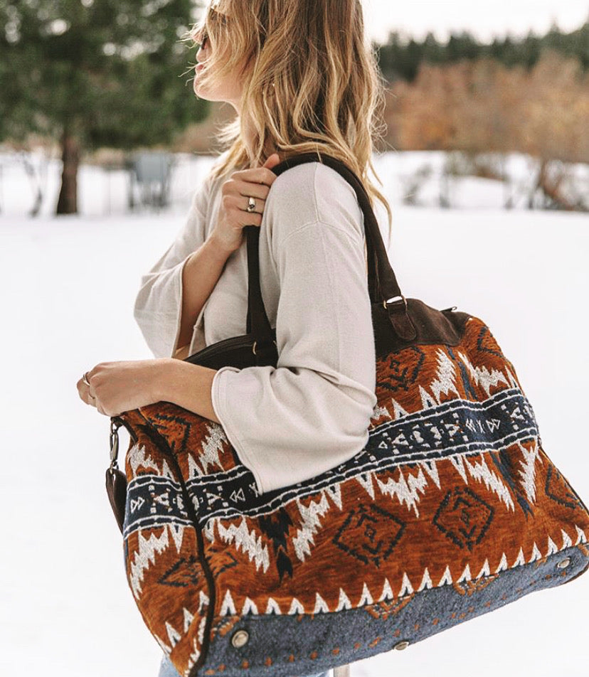 Crestline Velveteen Weekender Bag