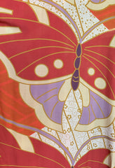 The Georgia Robe in Red Butterfly Totem