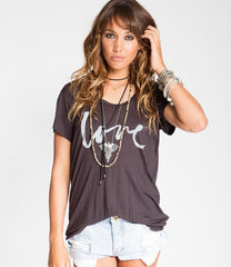 Scoop Neck Love Tee