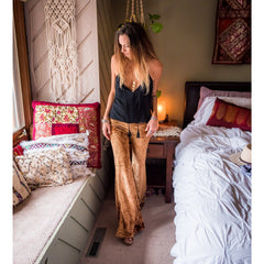 Sophie Bells in Gold Velvet