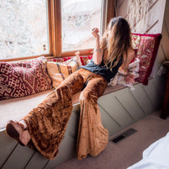 Sophie Bells in Gold Velvet