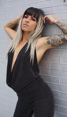 Silver Shimmer Legging Jumpsuit