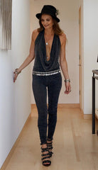 Silver Shimmer Legging Jumpsuit