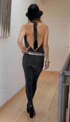 Silver Shimmer Legging Jumpsuit