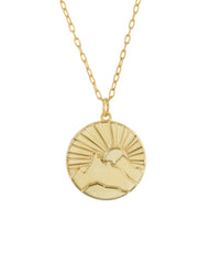 Rising Sun Necklace - Sterling Silver or Gold