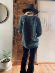 Cari Fuzzy Pullover - Olive