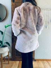 Tickled Pink Faux Fur Coat