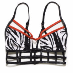 Zebra Superman Bodice Bikini Set