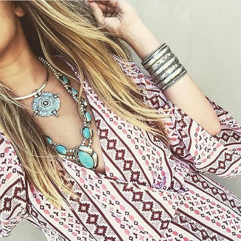 Azteca Floral Cuff in Silver