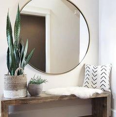 19 x 19 African Mudcloth Pillow Cover - White Chevron L