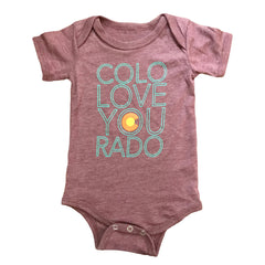 Colorado Love Onesie - Burgundy