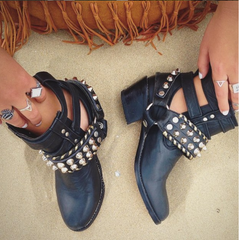 Gypsy Biker Boots - Black