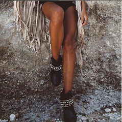 Gypsy Biker Boots - Black