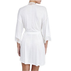 Magnolia Lace-Trimmed Robe