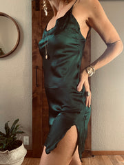 Midnight Special Slip Dress :: Emerald