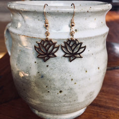 Lotus Flower Earrings