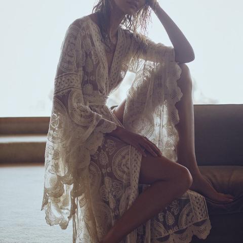 Mandala Mantra Kimono - One Size