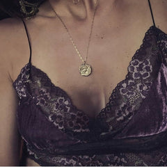 Velvet Bralette in Amethyst