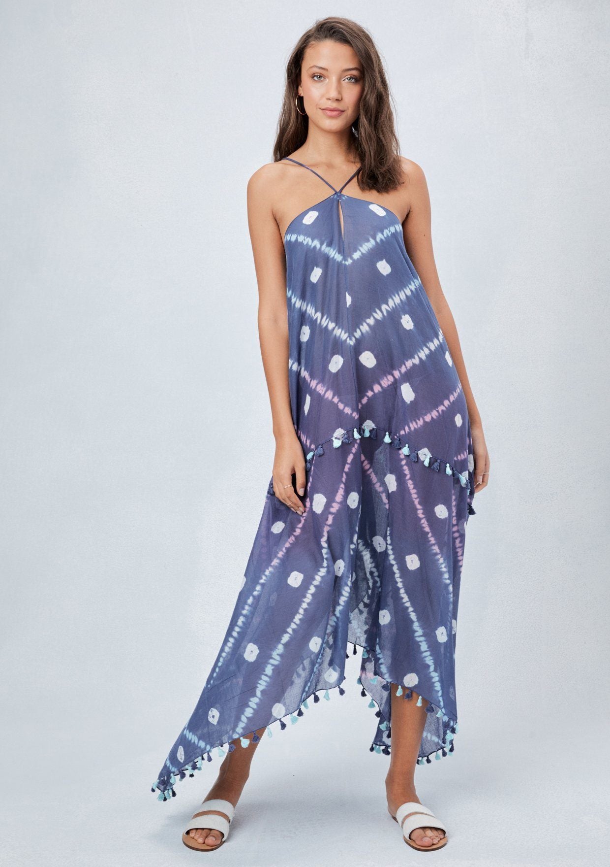 Tahiti Tie Dye Halter Dress Spellbound Boutique Tahiti Tie Dye Halter Dress Spellbound Boutique