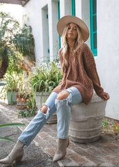 Hani Sweater - Burnt Orange