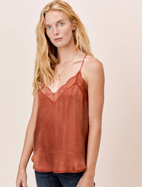 Zarina Silk Blend Cami - Bronze