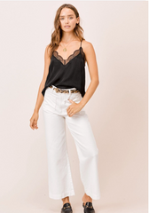 Zarina Silk Blend Cami - Black