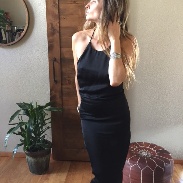 High Neck Midi Slip Dress Spellbound Boutique High Neck Midi Slip Dress Spellbound Boutique