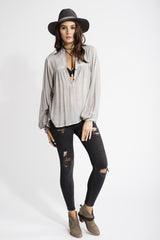 Talitha Blouse - Light Gray