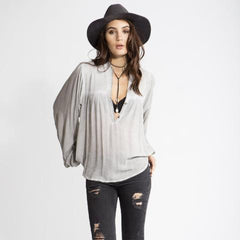 Talitha Blouse - Light Gray