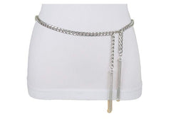 Tassel Chain Belt/Necklace in Silver or Gold